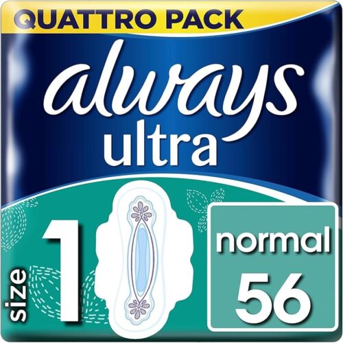 HYGIEN ALWAYS ULTRA SERV. HYG. 56 PC. NORMAL AVEC AILETTES: