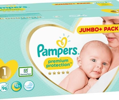 PAMPERS PREMIUM PROTECTION 96 PC. N?1 (3-5KG)